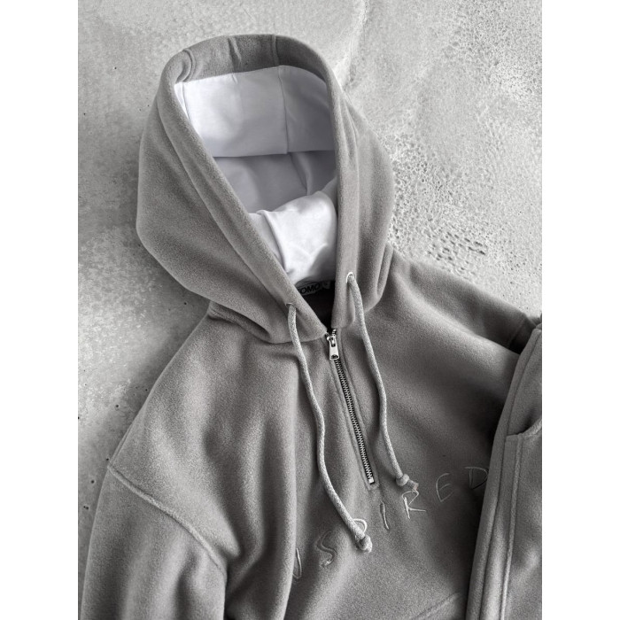 Флісовий oversize костюм з вишивкою