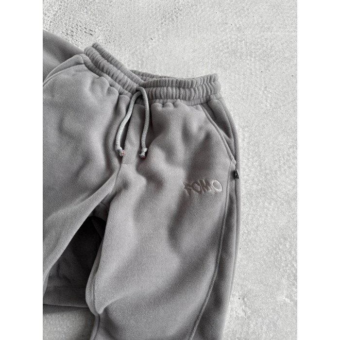 Флісовий oversize костюм з вишивкою