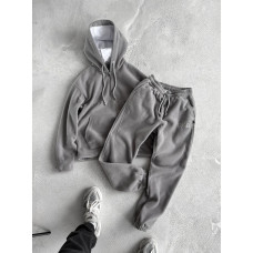 Флісовий oversize костюм з вишивкою
