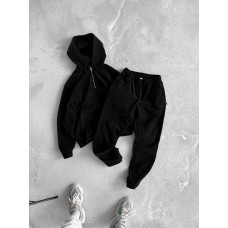 Флісовий oversize костюм з вишивкою