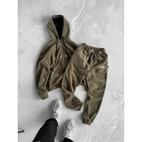 Флісовий oversize костюм з вишивкою