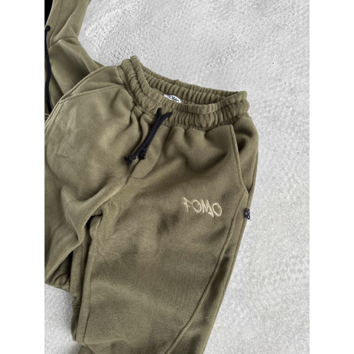 Флісовий oversize костюм з вишивкою