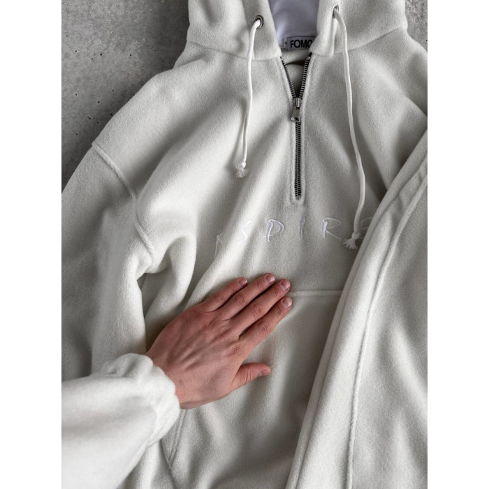 Флісовий oversize костюм з вишивкою