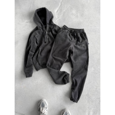 Флісовий oversize костюм з вишивкою