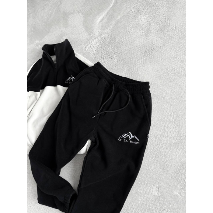 Флісовий oversize костюм з вишивкою
