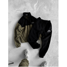 Флісовий oversize костюм з вишивкою