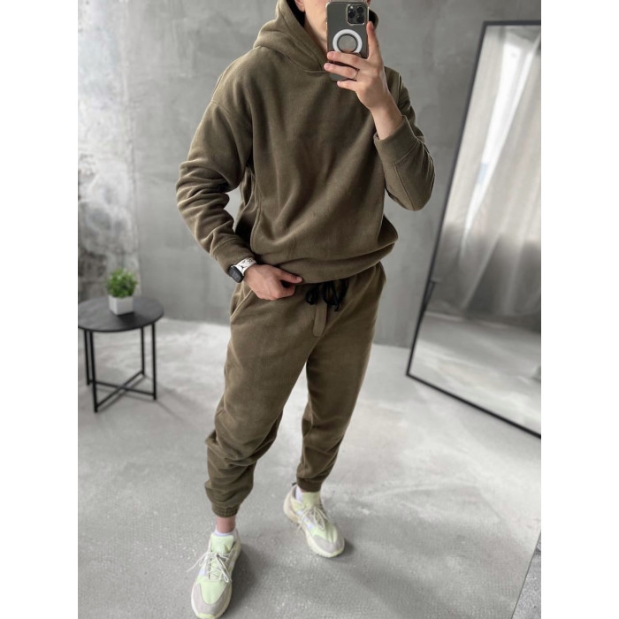 Флісовий oversize костюм