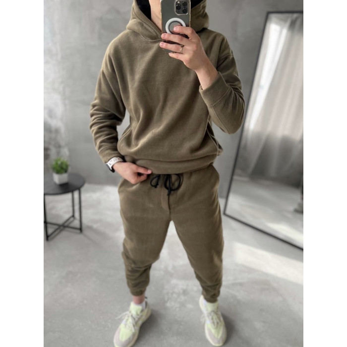 Флісовий oversize костюм