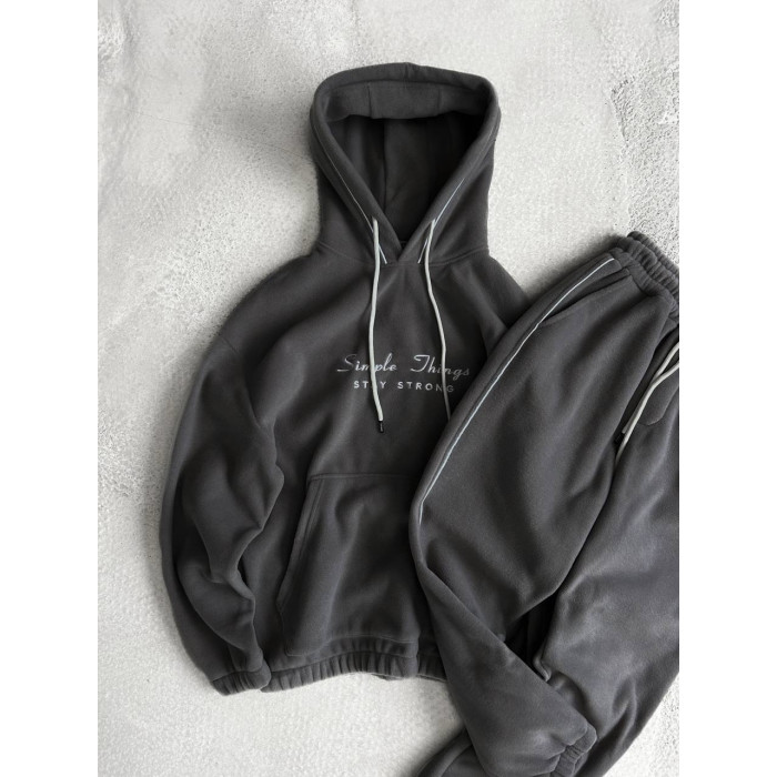 Флісовий oversize костюм