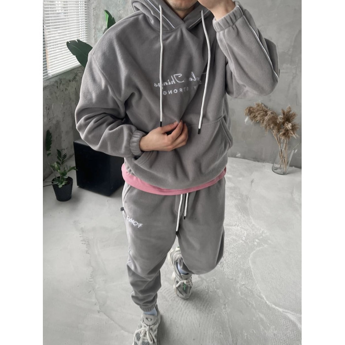 Флісовий oversize костюм