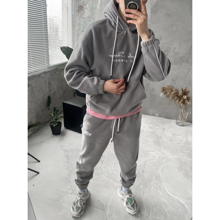Флісовий oversize костюм