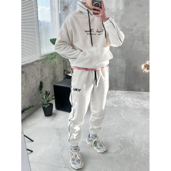 Флісовий oversize костюм
