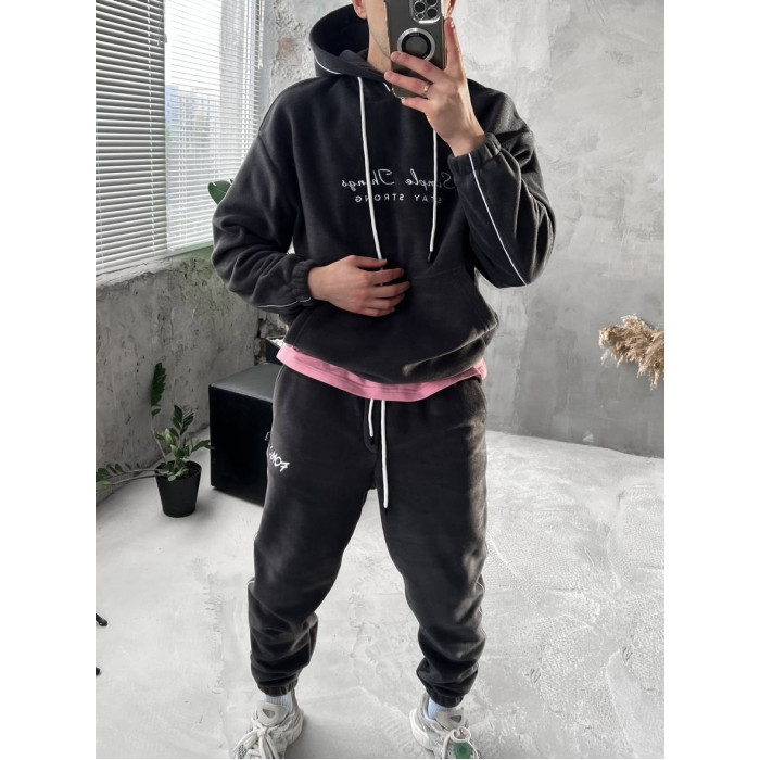 Флісовий oversize костюм