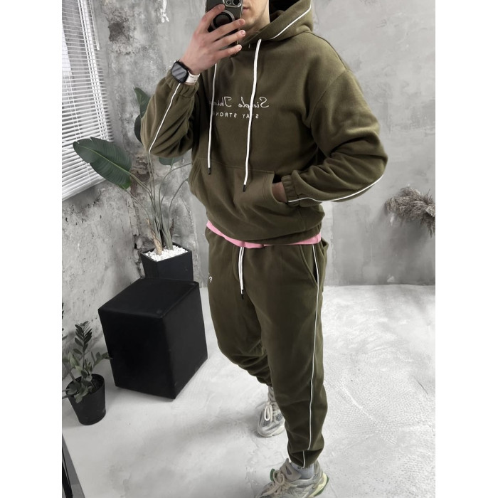 Флісовий oversize костюм