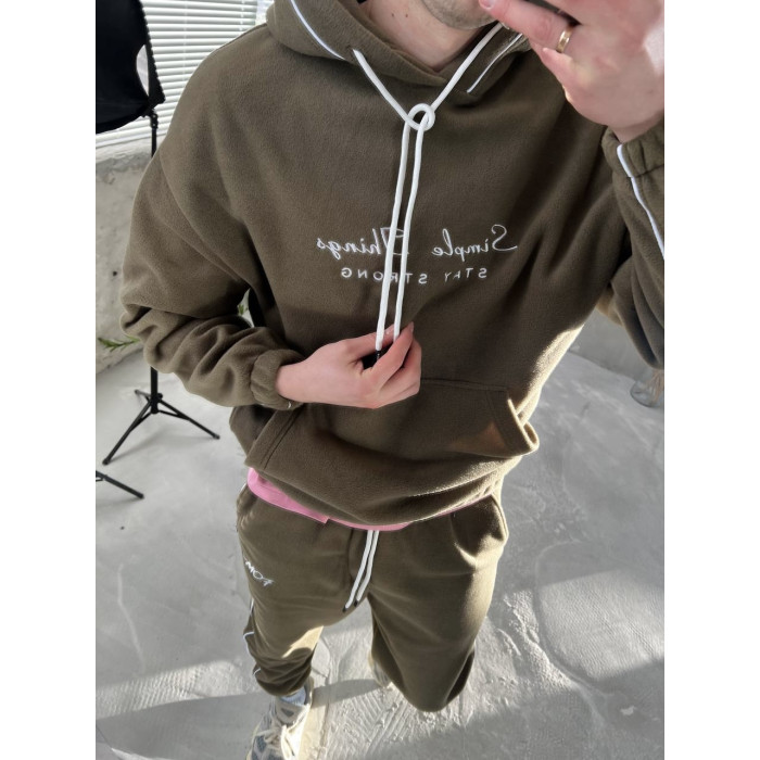 Флісовий oversize костюм
