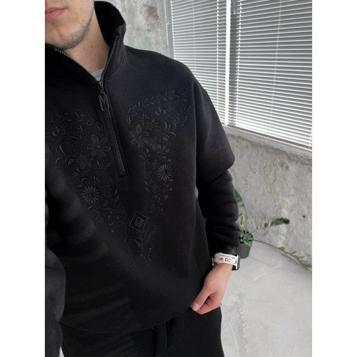 Oversize костюм з вишивкою